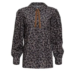 Helene Galwas Langarm Bluse HAIS dunkel-blau Bluse