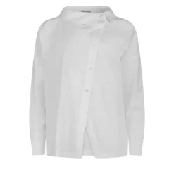 Helene Galwas Lockere Bluse mit Stehkragen JACKIE weiss Bluse