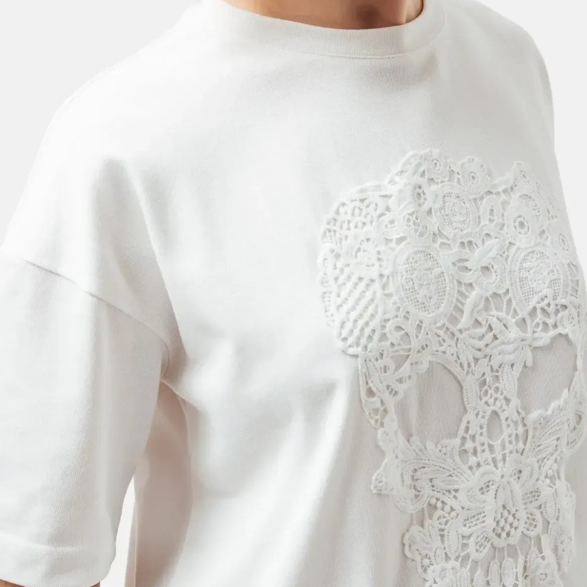 Helene Galwas Oversize T-Shirt LINDA weiss T-Shirt