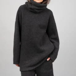 Helene Galwas Pullover EMANUELA grau Rollkragenpullover