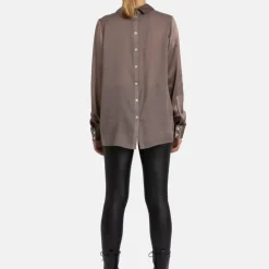Helene Galwas Seidenbluse HELGA hell-braun Bluse