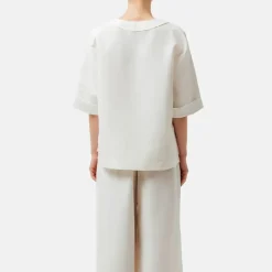 Helene Galwas Shirt mit geradem Schnitt KAITLYN weiss Bluse