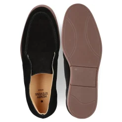 Henry Stevens Boots Elia LB- Edler Schlupfschuh für Herren- H schwarz Chelsea Boots