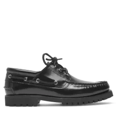 Henry Stevens Bootsschuh Morgan M DS schwarz Bootsschuhe