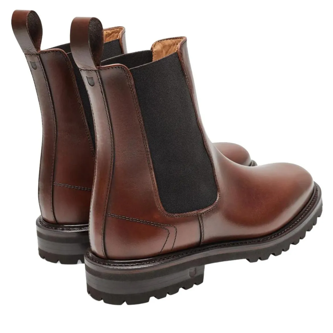 Henry Stevens Der Bonnie Boot aus Boxcalf verfügt über e mittel-braun Chelsea Boots