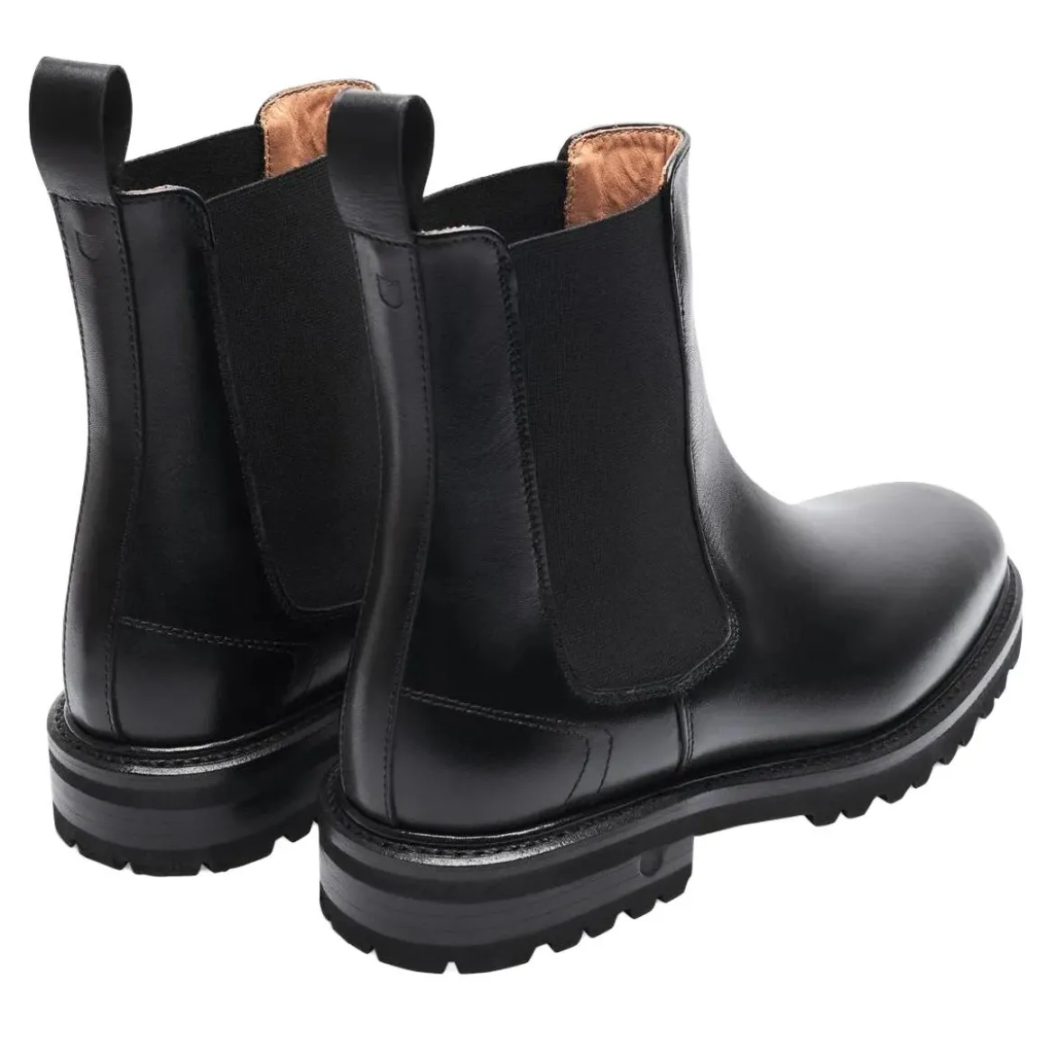 Henry Stevens Der Bonnie Boot aus Boxcalf verfügt über e schwarz Chelsea Boots