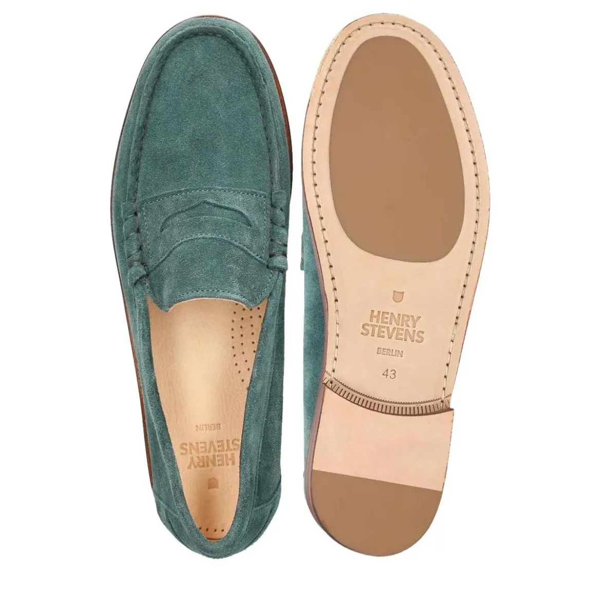 Henry Stevens Loafer Riley M PL petrol Loafer
