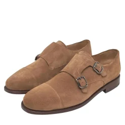 Henry Stevens Schnallenschuh Winston CDM beige Flache Schuhe