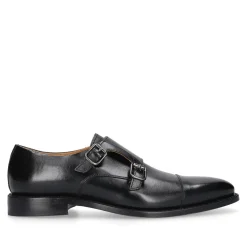 Henry Stevens Schnallenschuh Liam CDM schwarz Flache Schuhe
