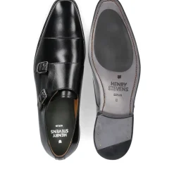 Henry Stevens Schnallenschuh Liam CDM schwarz Flache Schuhe
