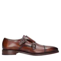 Henry Stevens Schnallenschuh Liam CDM mittel-braun Flache Schuhe