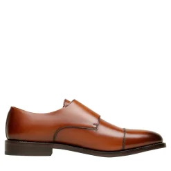 Henry Stevens Schnallenschuhe Marshall CDM mittel-braun Flache Schuhe