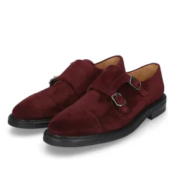 Henry Stevens Schnallenschuh Winston CDM bordeaux Flache Schuhe