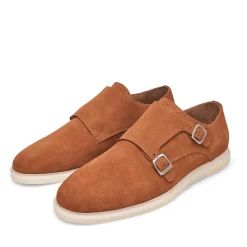 Henry Stevens Schnallenschuh Elia DM1 mittel-braun Flache Schuhe