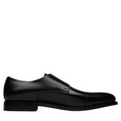 Henry Stevens Schnallenschuhe Marshall CDM schwarz Flache Schuhe