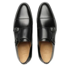 Henry Stevens Schnallenschuhe Marshall CDM schwarz Flache Schuhe