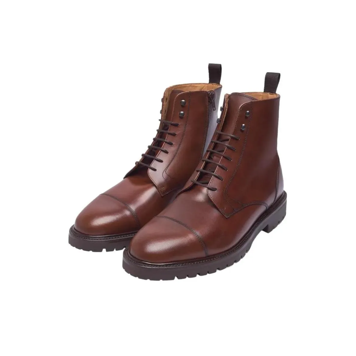 Henry Stevens Schnürboots Jones CDB3 mittel-braun Stiefel