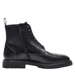 Henry Stevens Schnürboots Jones CDB3 schwarz Stiefel