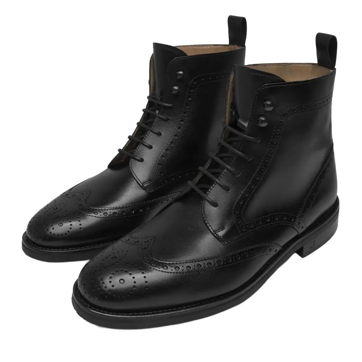 Henry Stevens Schnürboots Winston FBDB2 schwarz Stiefel