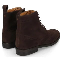 Henry Stevens Schnürboots Winston FBDB2- Verzierter Derby Boot dunkel-braun Schnürstiefel
