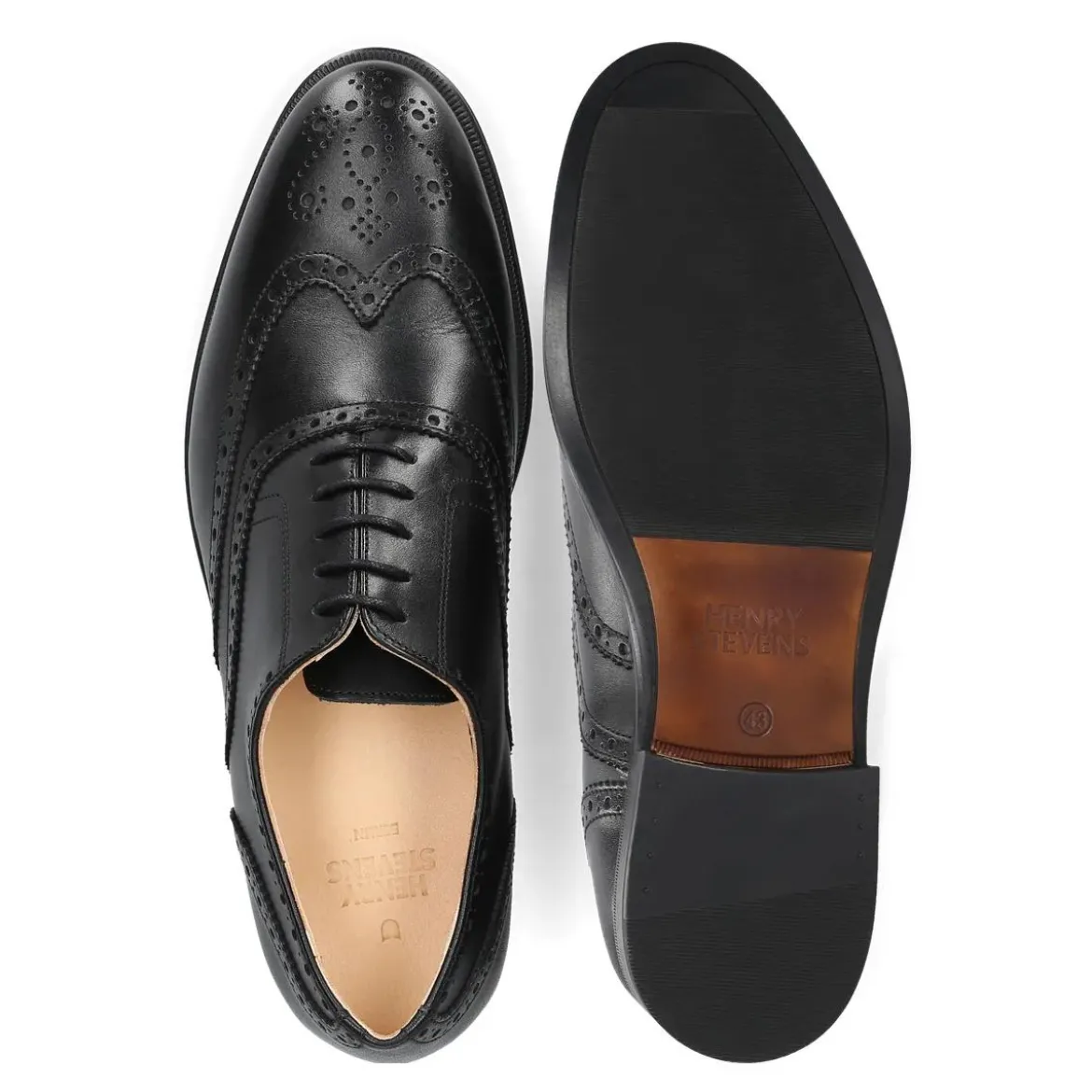 Henry Stevens Schnürer Wes FBO schwarz Schnürschuhe