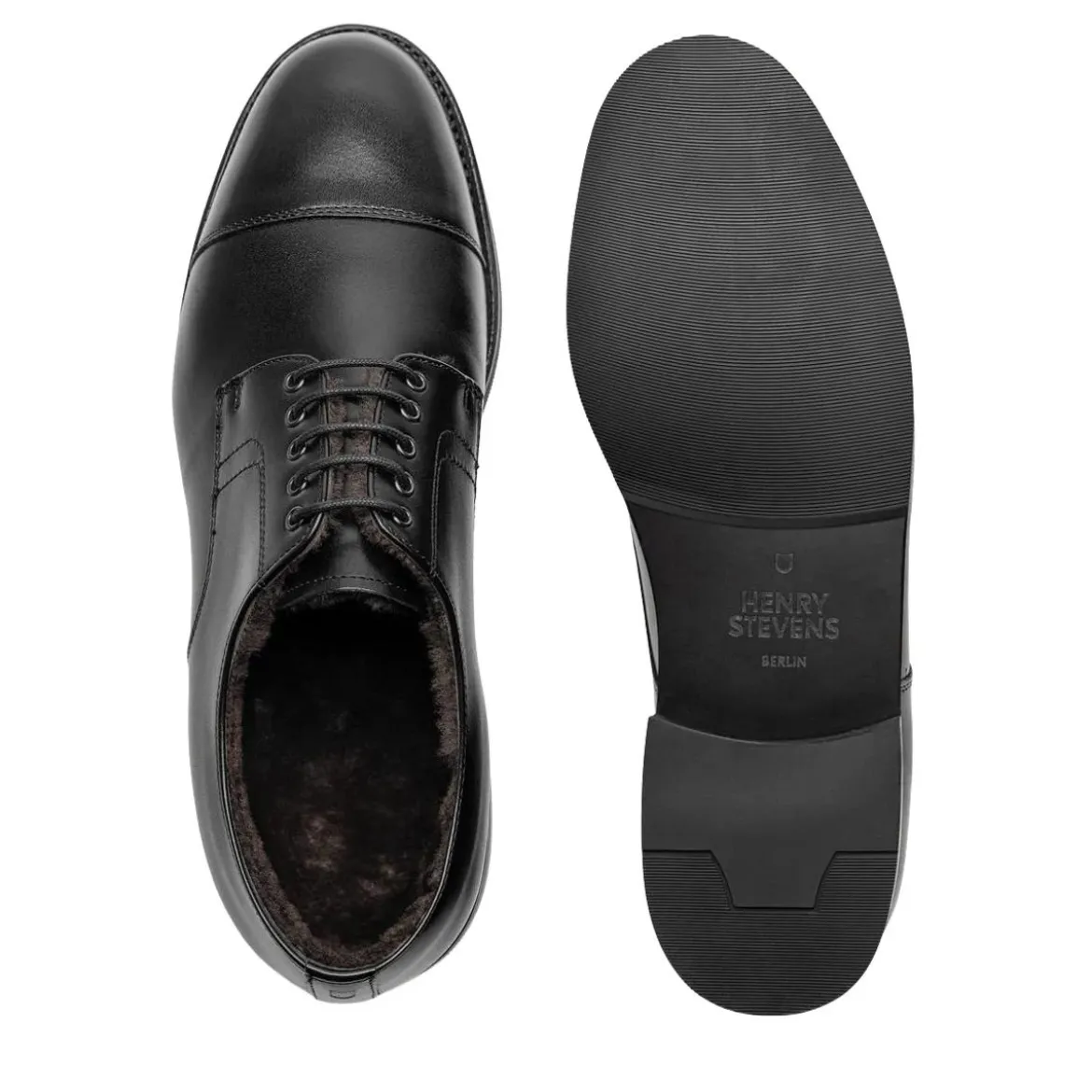 Henry Stevens Schnürer Winston CD3 schwarz Schnürschuhe