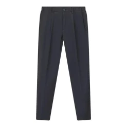 Herno Chino-Hose mit teilelastischem Bund blau Chino