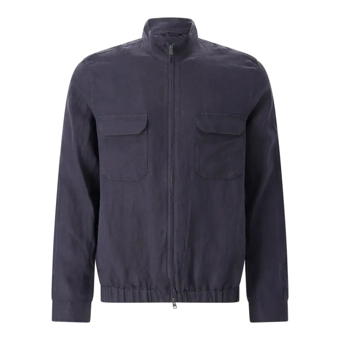 Herno Jacke ausLeinen blau Übergangsjacke