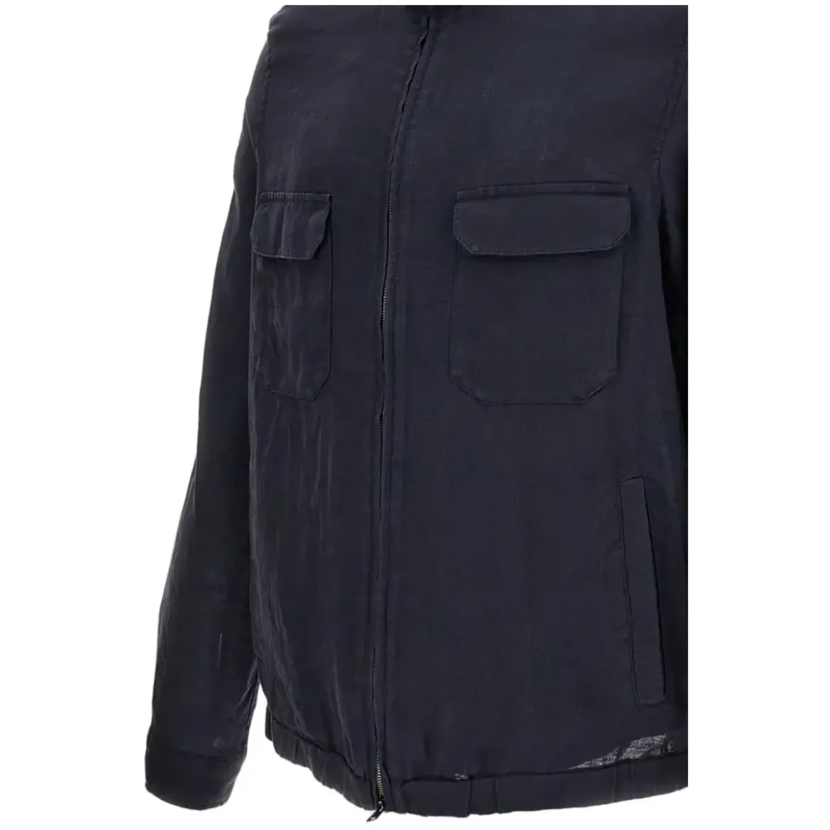 Herno Jacke ausLeinen blau Übergangsjacke