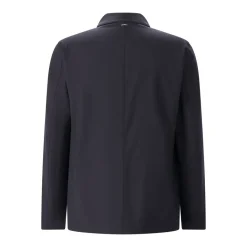 Herno Jacke aus Wollmix dunkelblau Übergangsjacke
