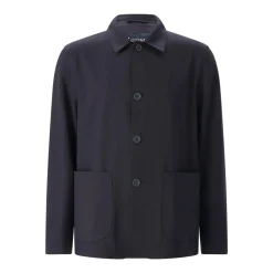 Herno Jacke aus Wollmix dunkelblau Übergangsjacke