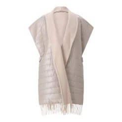 Herno Poncho aus Wolle & Kaschmir beige Poncho