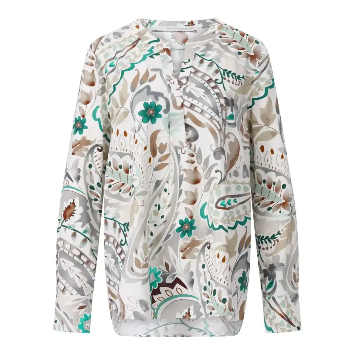 Herzensangelegenheit Blusenshirt aus Seide Creme Bluse