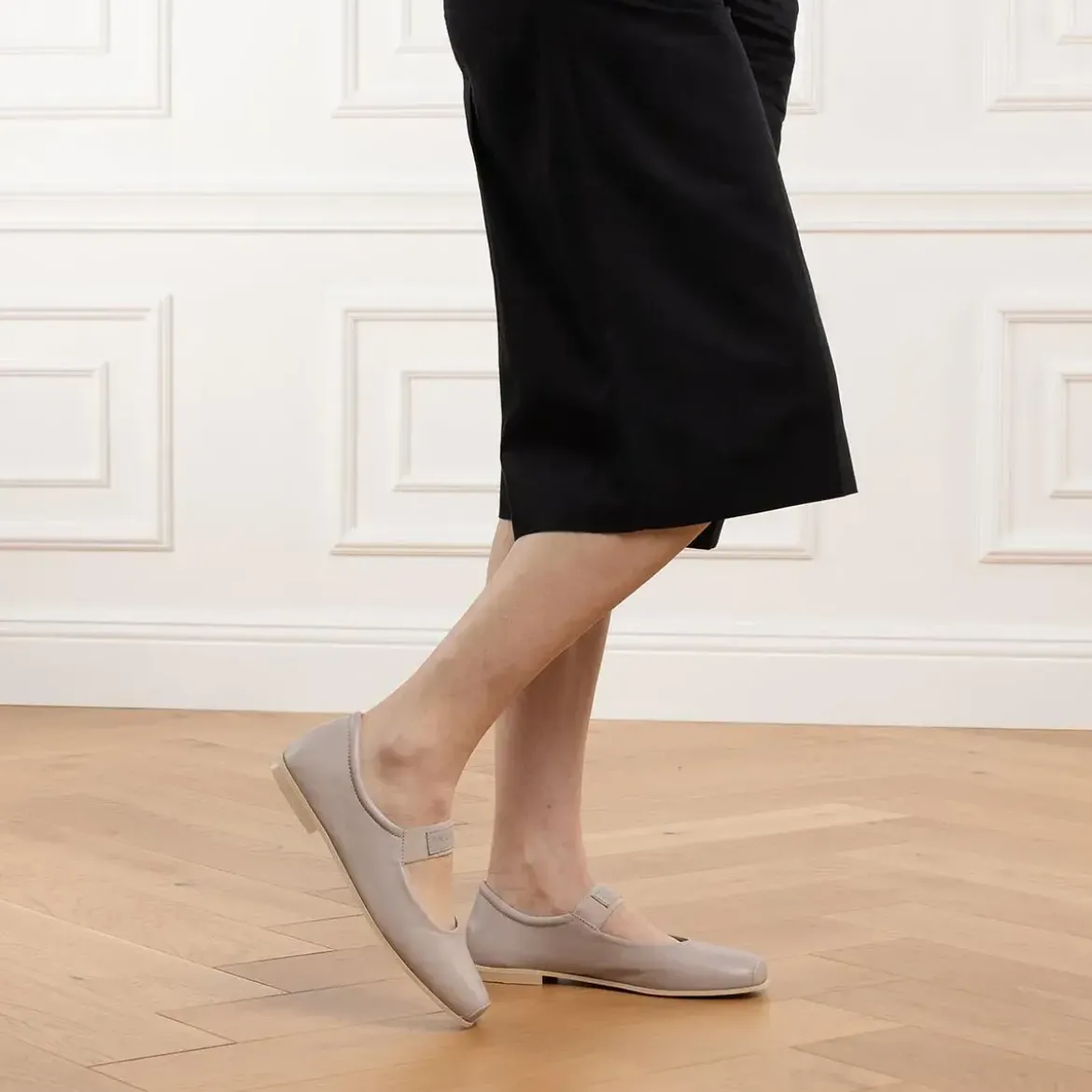 INUIKII Ballerina Nappa Beige Ballerinas