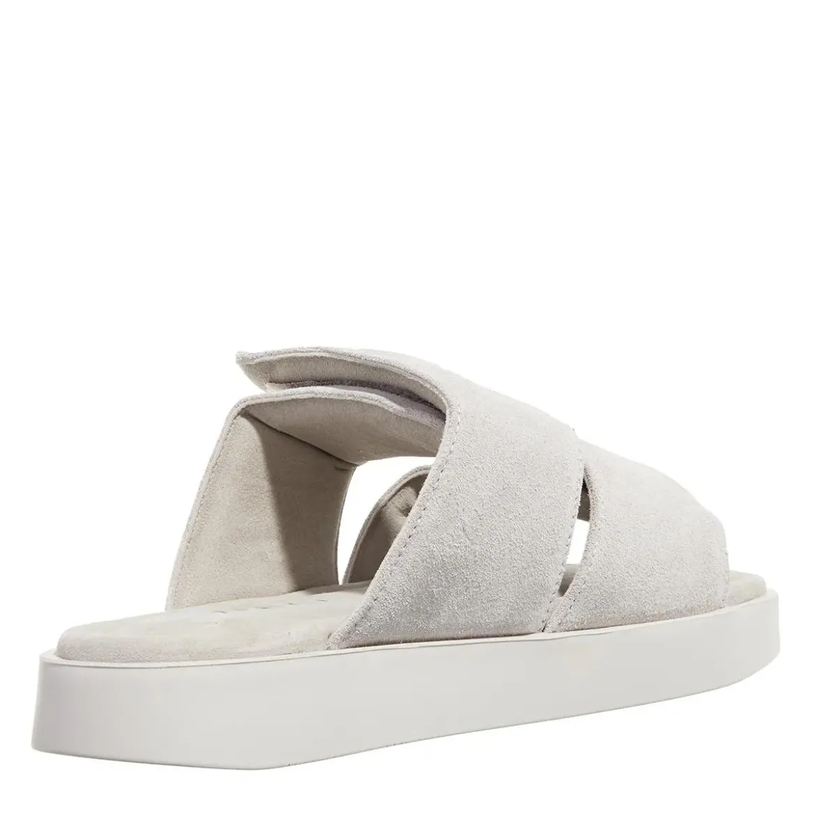 INUIKII Classic Suede Velcro Grey Slides