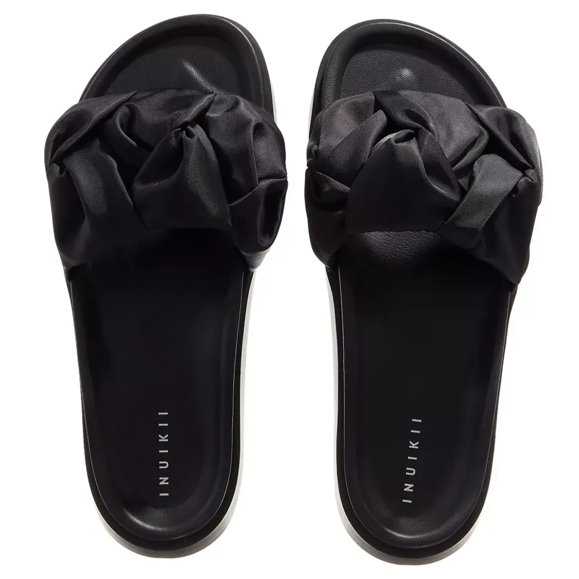 INUIKII Fjord Flower Platform Black Slides