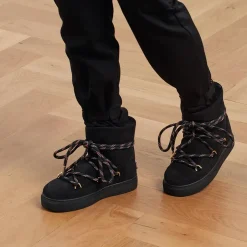 INUIKII Jacquard Lace Black Winterboots