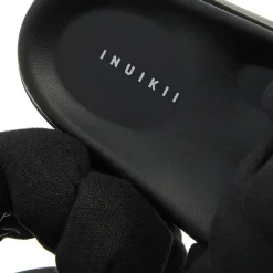 INUIKII Oversized Lino Braid Black Slides