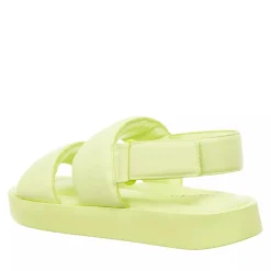 INUIKII Padded Velcro Lime Sandalen