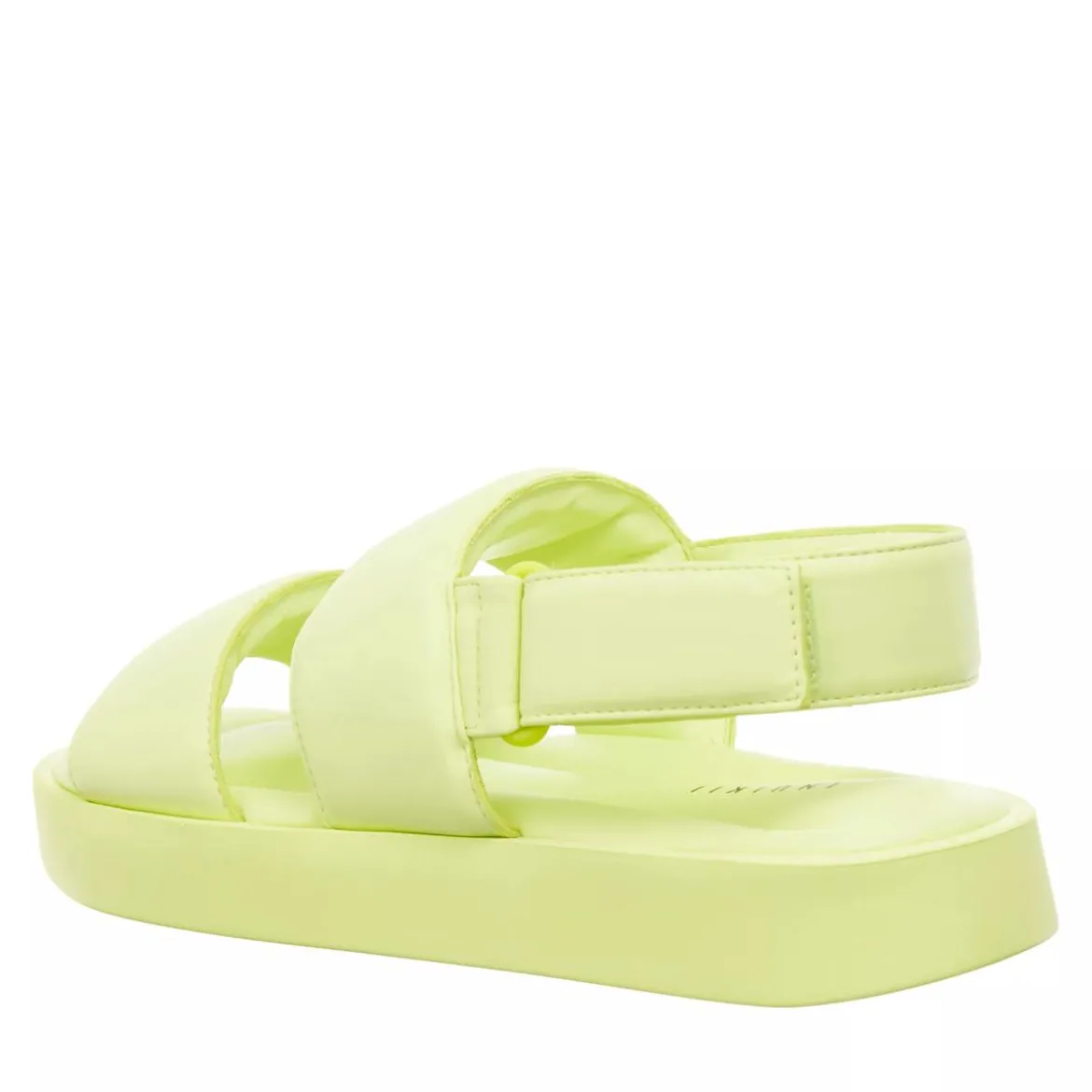 INUIKII Padded Velcro Lime Sandalen