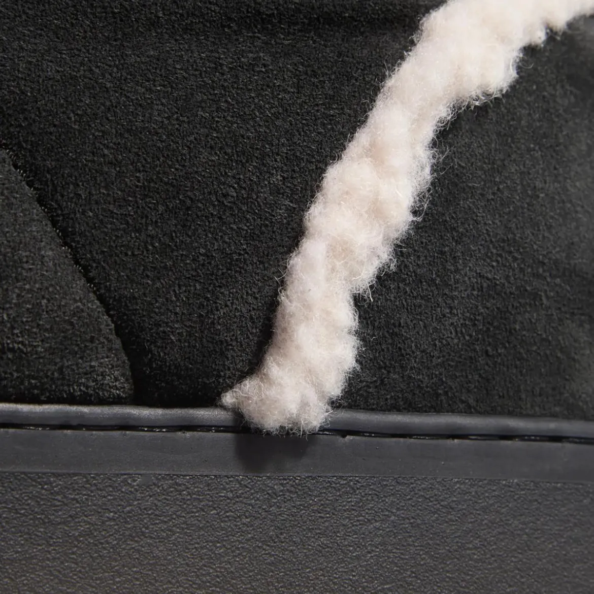 INUIKII Shearling Slipin Black Winterboots