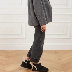 INUIKII Shearling Slipin Black Winterboots