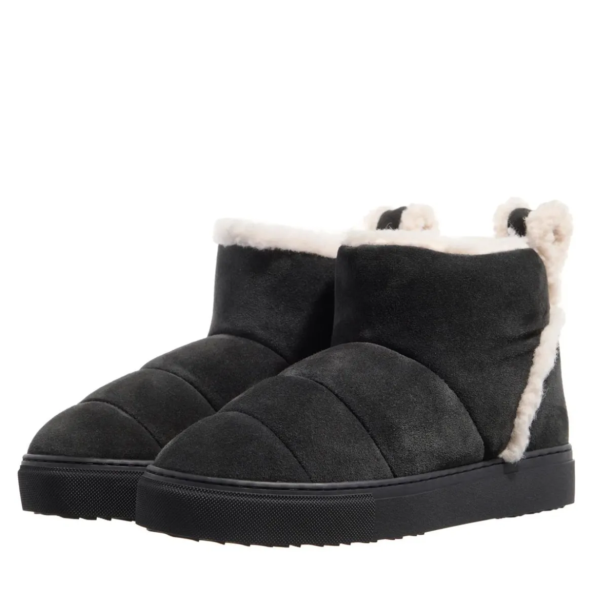 INUIKII Shearling Slipin Black Winterboots