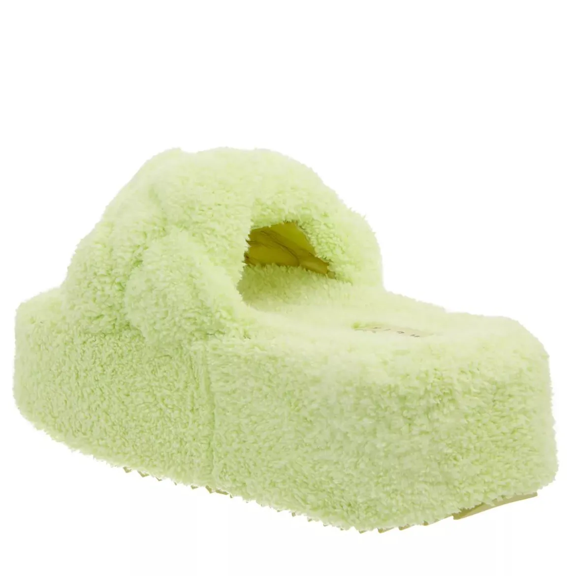 INUIKII Teddy Braided Lime Slides