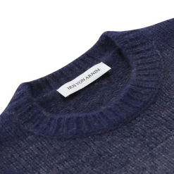 Iris von Arnim Pullover Felton aus Kaschmir-Seide-Mix blau Pullover