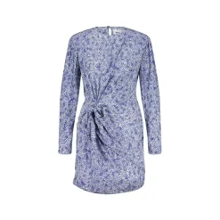 Isabel Marant Kleid Dulce mit All-Over Print Blau Minikleid