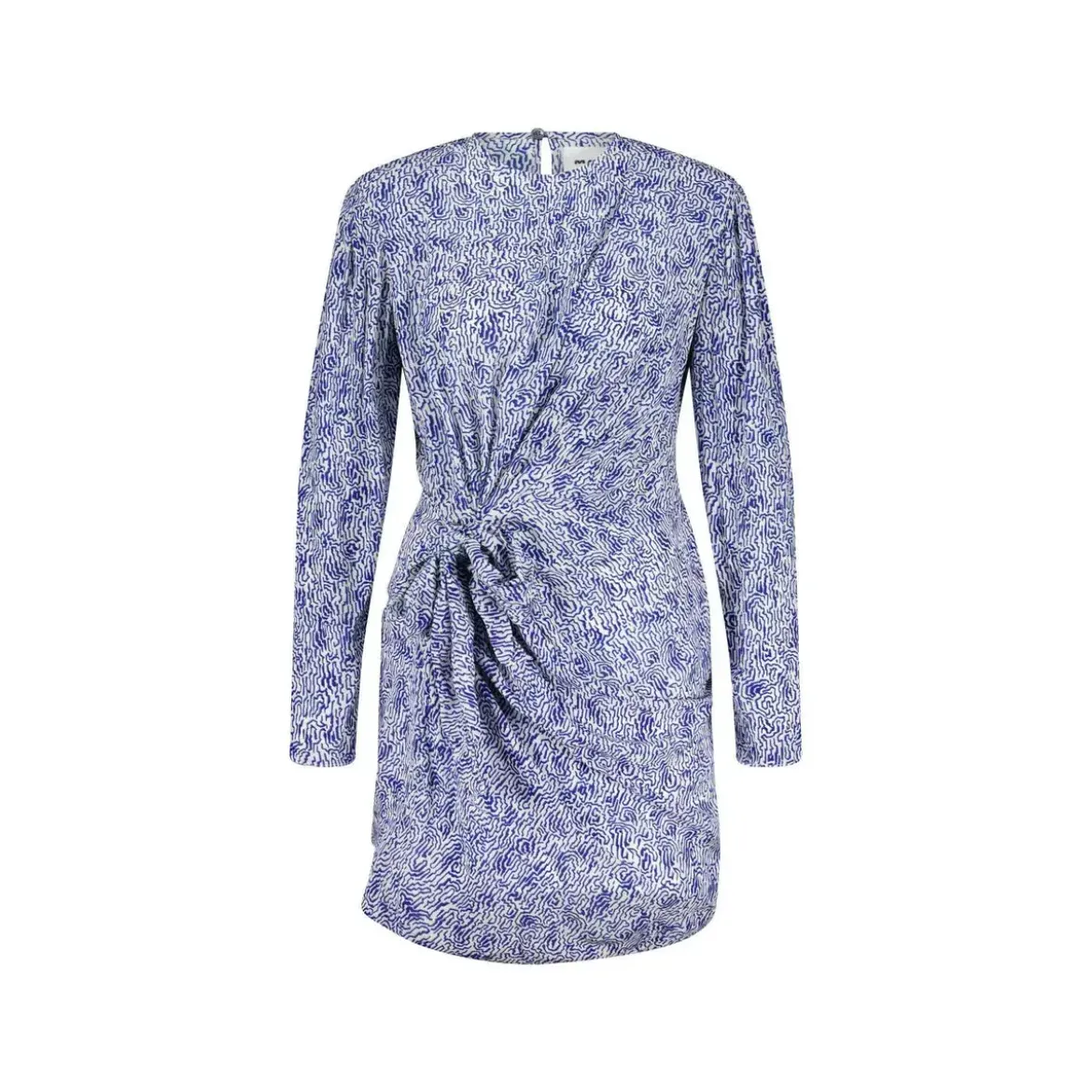 Isabel Marant Kleid Dulce mit All-Over Print Blau Minikleid