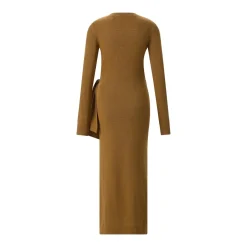 Isabel Marant Maxikleid Jozira aus Feinstrick braun Maxikleid