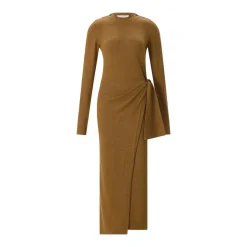 Isabel Marant Maxikleid Jozira aus Feinstrick braun Maxikleid