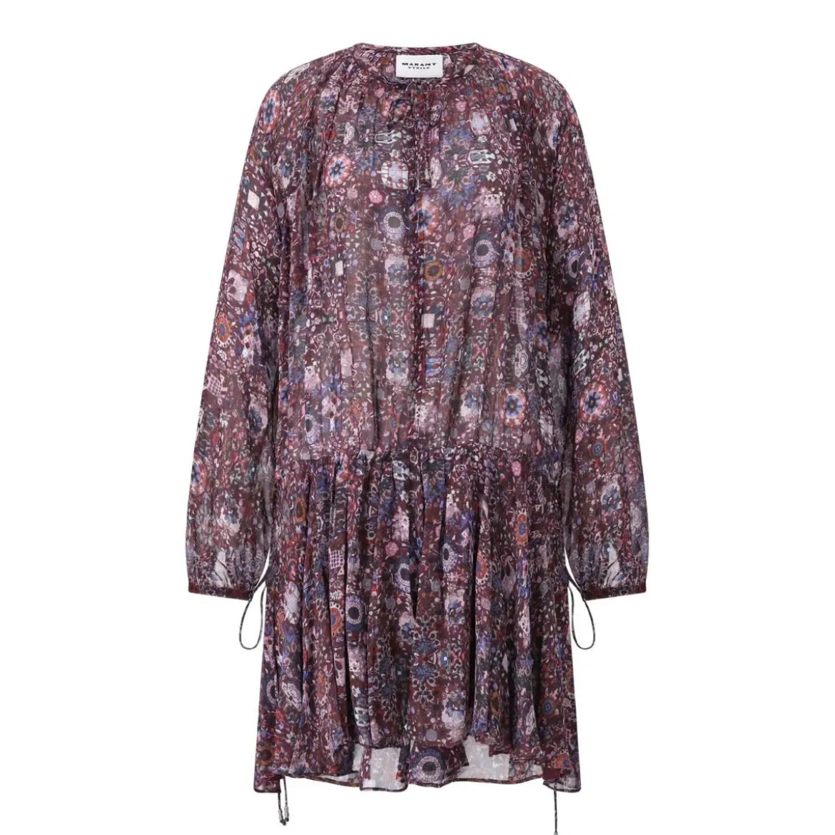 Isabel Marant Minikleid Bess mit Blumenprint Lila Minikleid